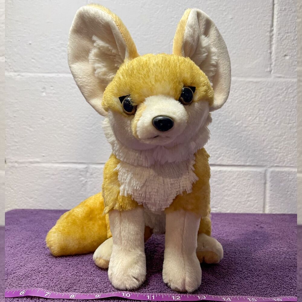 Wild Republic Cuddlekins Fennec Fox Plush 12" 11507 Tan Cream 2023 ESSA Desert
